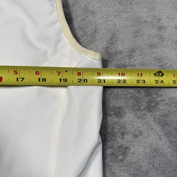 Helly Hansen Vest Mens Medium White Softshell Full Zip Google Logo Outdoor - Picture 8 of 9